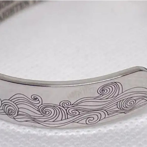 Daughter Straighten your Crown Adjustable Cuff Bangle Bracelet - Picture 2 of 6